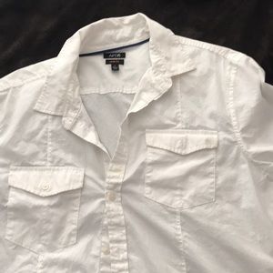 Apt.9 All white dress shirt
